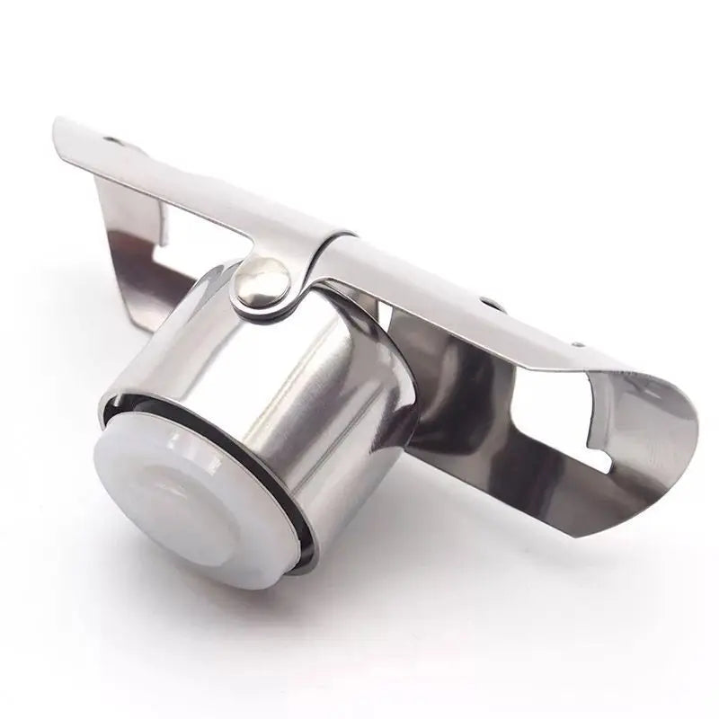 Stainless Steel Champagne Bottle Stopper – Vacuum Seal Bottle Stopper Axl WHITE