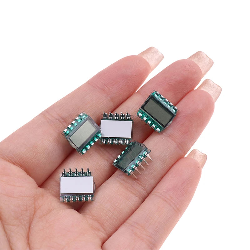 10-PIN 3-Digit Segment LCD Panel 3.0V TN Positive – 5 Pack LCD Segment Display Axl 5Pcs