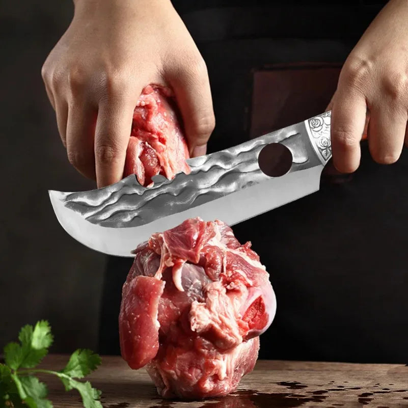 InLeung Stainless Steel Cleaver Knife with Wood Handle & Cover Cleaver Knife Axl