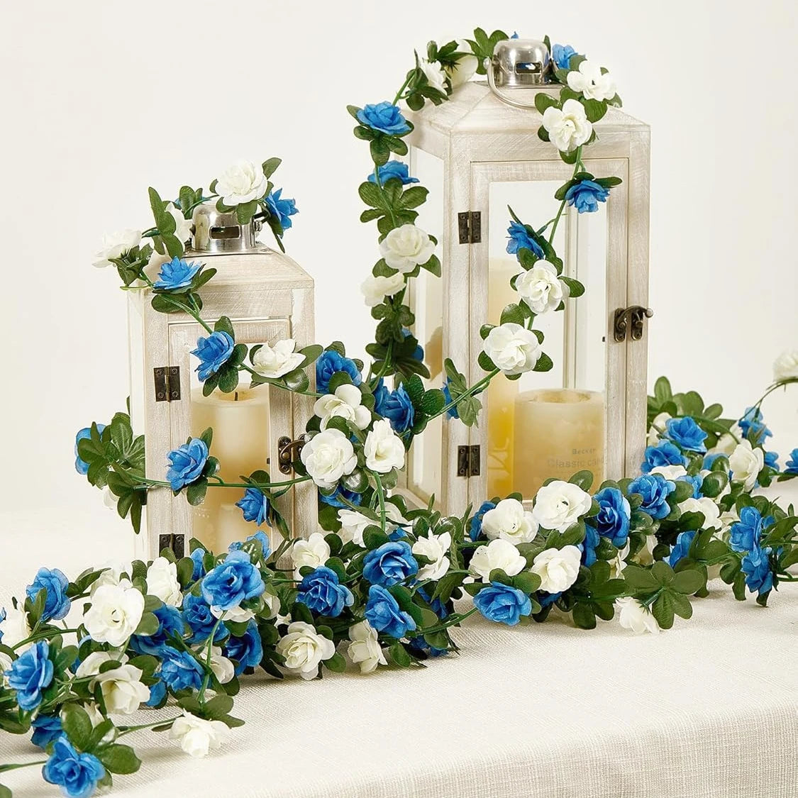 Rose Artificial Flower Vine Garland – Silk Wedding & Home Decor Artificial Flower Garland Axl