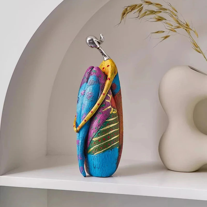 Nordic Abstract Resin Figurine | Luxury Desktop Sculpture Décor Decorative Figurine Axl