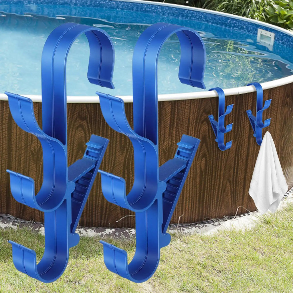 Adjustable Waterproof Pool Hook Bracket – Pole & Skimmer Storage Pool Storage Hook Axl