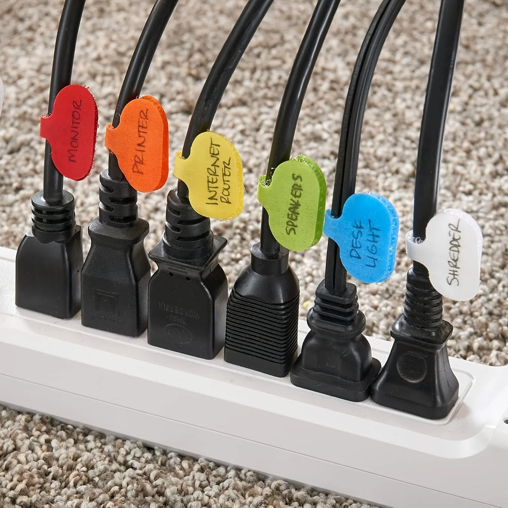 32-Piece Nylon Cable Tags – Releasable Cable Management Labels Cable Management Tags Axl