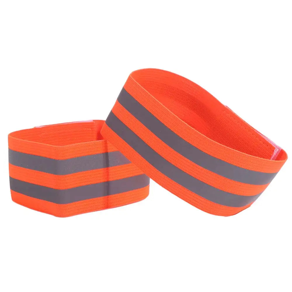 8-Pack Reflective Armbands – High Visibility Safety Straps Reflective Safety Band Axl Orange