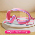 Kids Big Frame HD Anti-Fog Swim Goggles – Boys & Girls Kids Swim Goggles Axl Pink