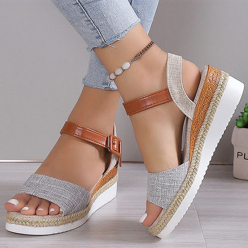 HAJINK Women's Wedge Platform Sandals – Lightweight Summer Wedge Platform Sandals Axl