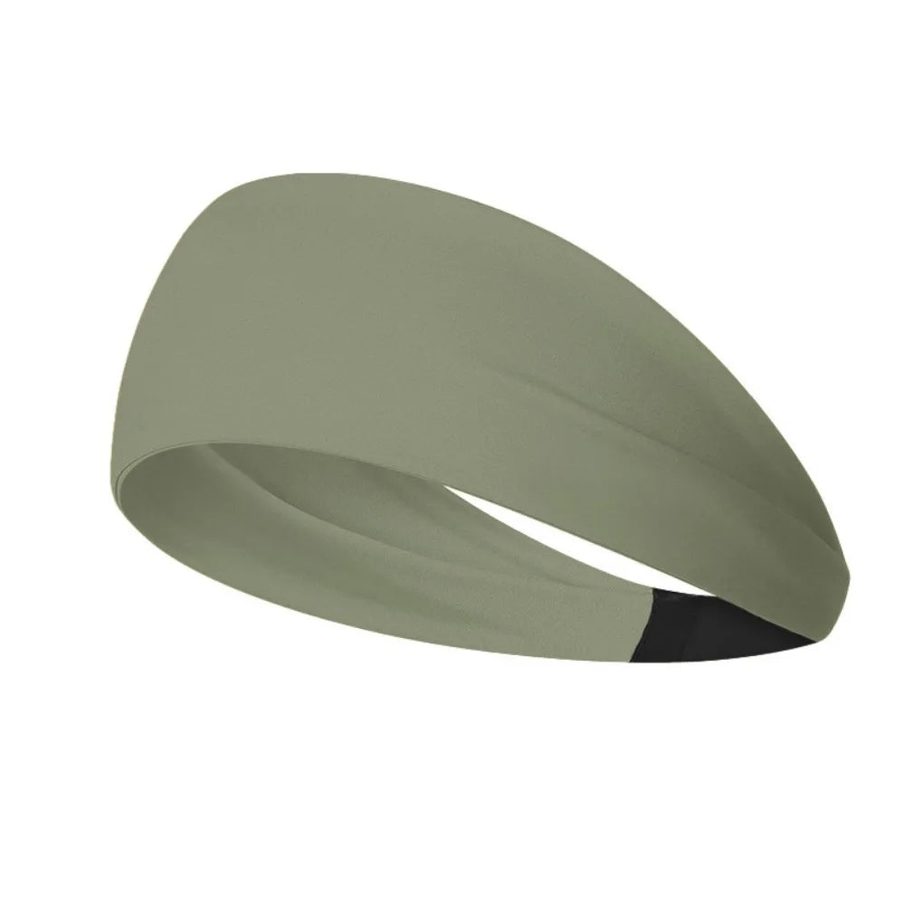 Women's Quick-Dry Moisture-Wicking Workout Headband Stretchy Sports Headband Axl Cedar Green
