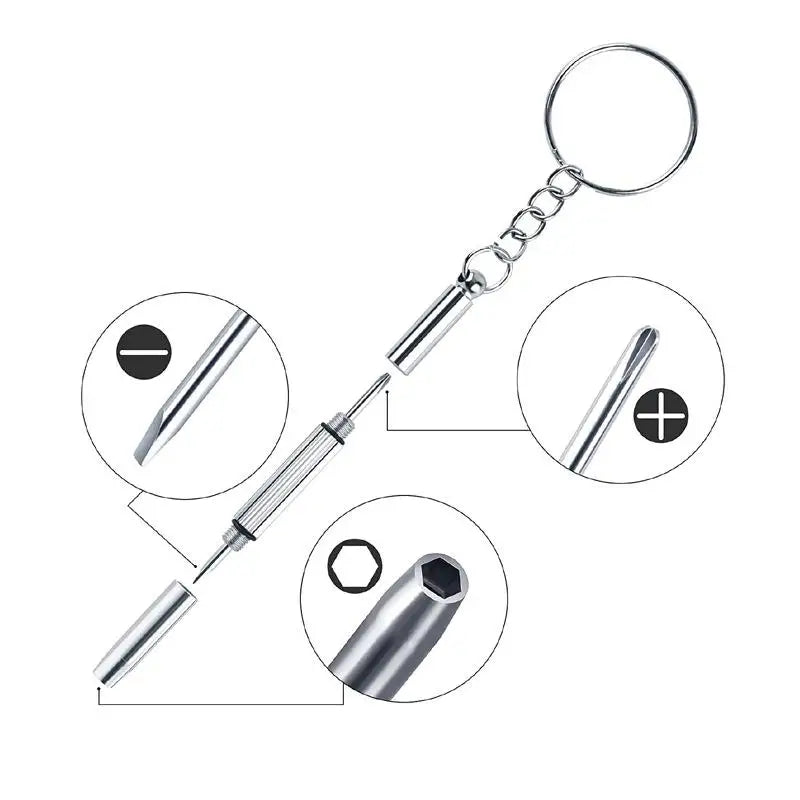 500-Piece Eyeglass Repair Kit – Screws, Nose Pads & Screwdriver Eyeglass Repair Kit Axl