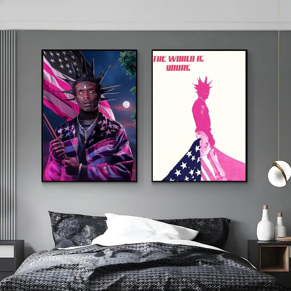 Lil Uzi Vert HD Poster – Waterproof Sticky Wall Art Decor Wall Art Poster Axl