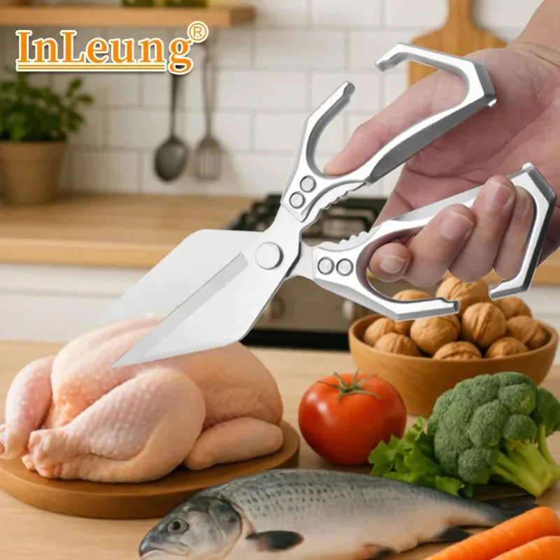 Heavy-Duty Kitchen Shears – Stainless Steel Poultry Scissors Kitchen Shears Axl