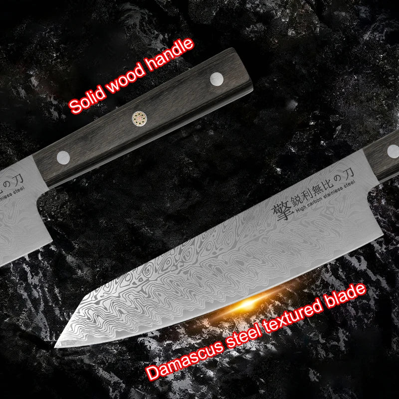 Damascus Kitchen Knife – Japanese Stainless Steel Petty Knife Damascus Kitchen Knife Axl