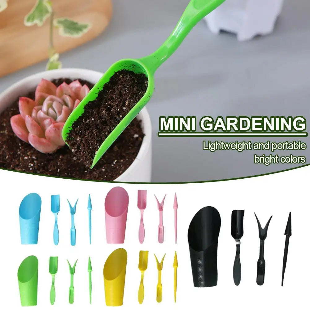 4-Piece Mini Garden Tool Set – Succulent & Potted Plant Tools Mini Garden Tool Set Axl