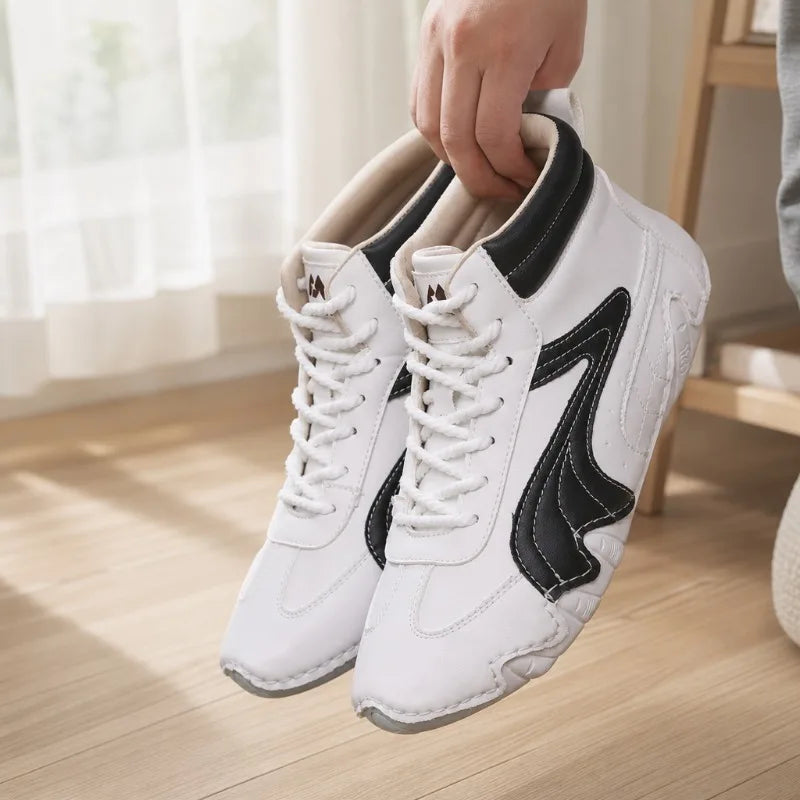 Unisex High Top Wide Fit Walking Shoes | Anti-Slip Outsole High Top Casual Shoes Axl