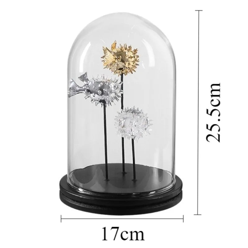 Modern Luxury Animal Miniature Sculpture – Elegant Home Décor Decorative Sculpture Axl Fish-Small