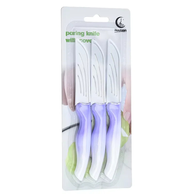 4-Piece Gradient Stainless Steel Paring Knife Set | Kitchen Paring Knife Set Axl 1 SET (3PCS) 1