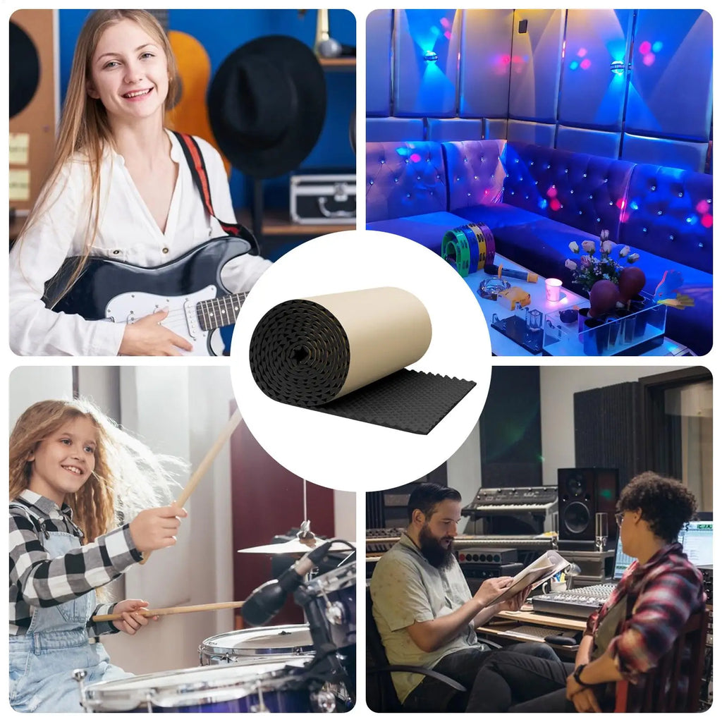 Self-Adhesive Sound Dampening Panels – Car, Studio & Home Acoustic Dampening Panel Axl