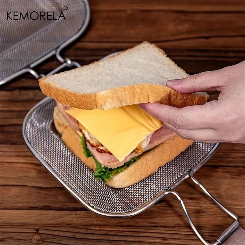 Stainless Steel Sandwich Grill Basket – Non-Stick Toaster Pan Sandwich Grill Basket Axl