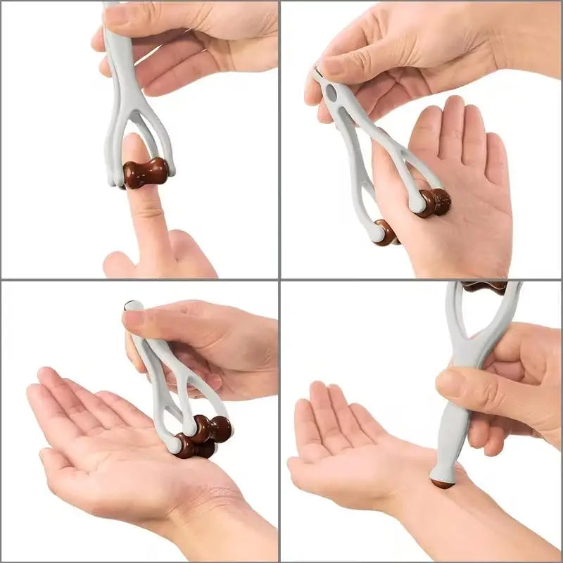 Dual-Sided Hardwood Hand Massager – Circulation & Relaxation Hand Massager Axl