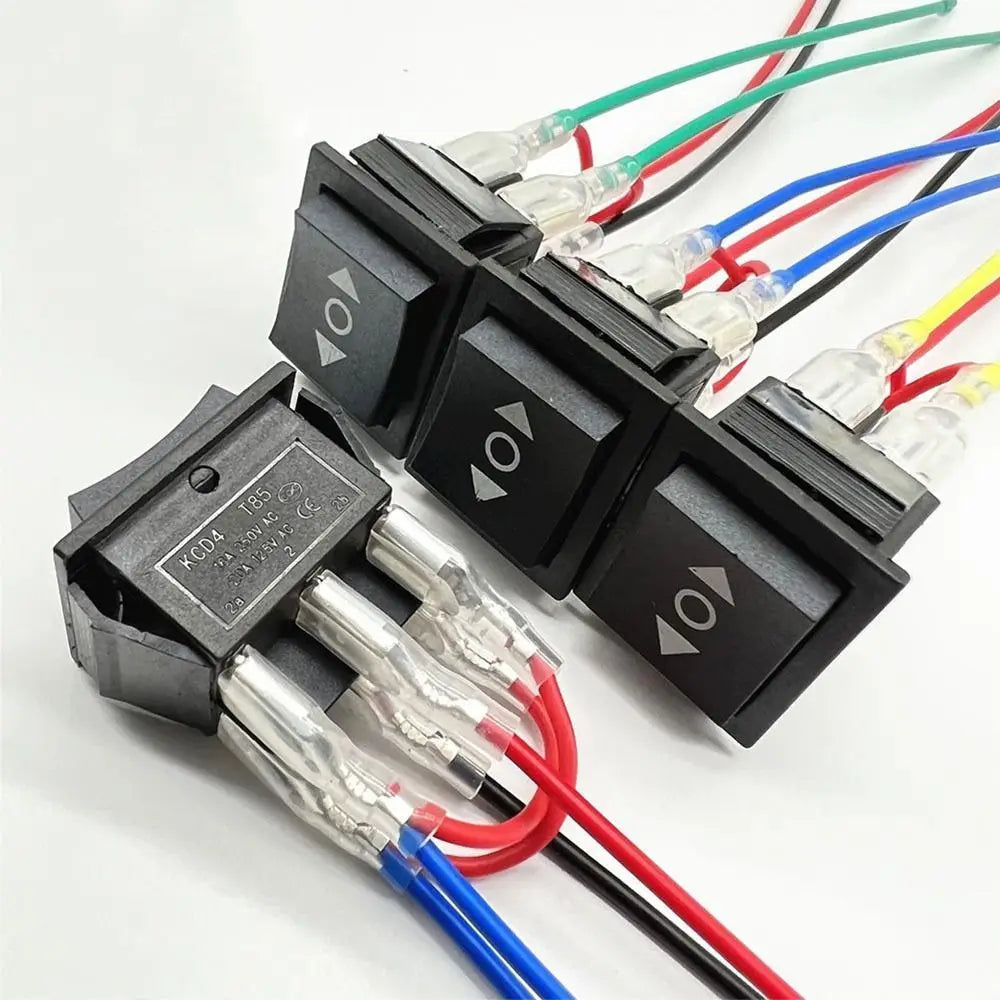 220V 10A DPDT Momentary Polarity Reversing Rocker Switch 6 Pin Rocker Toggle Switch Axl