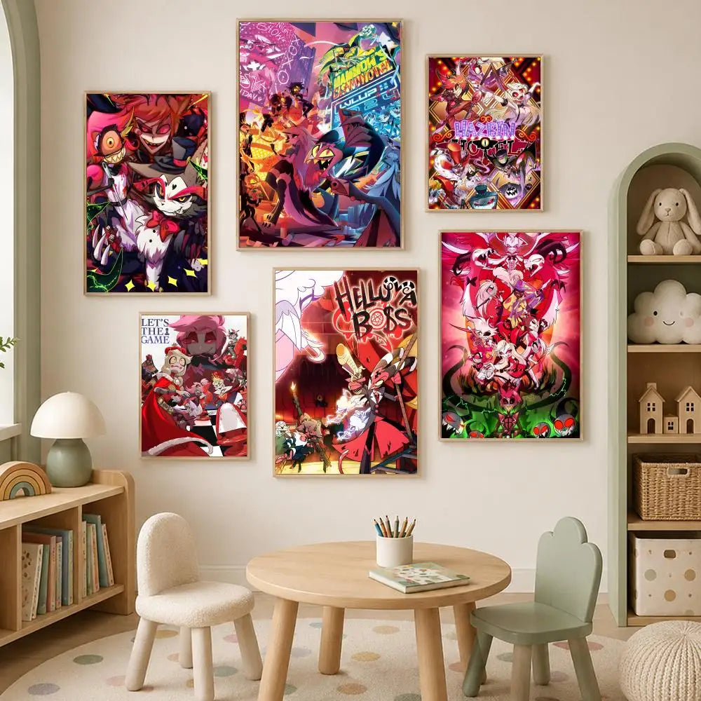 Helluva Boss HD PVC Wall Art Poster – Self-Stick Waterproof Wall Art Poster Axl