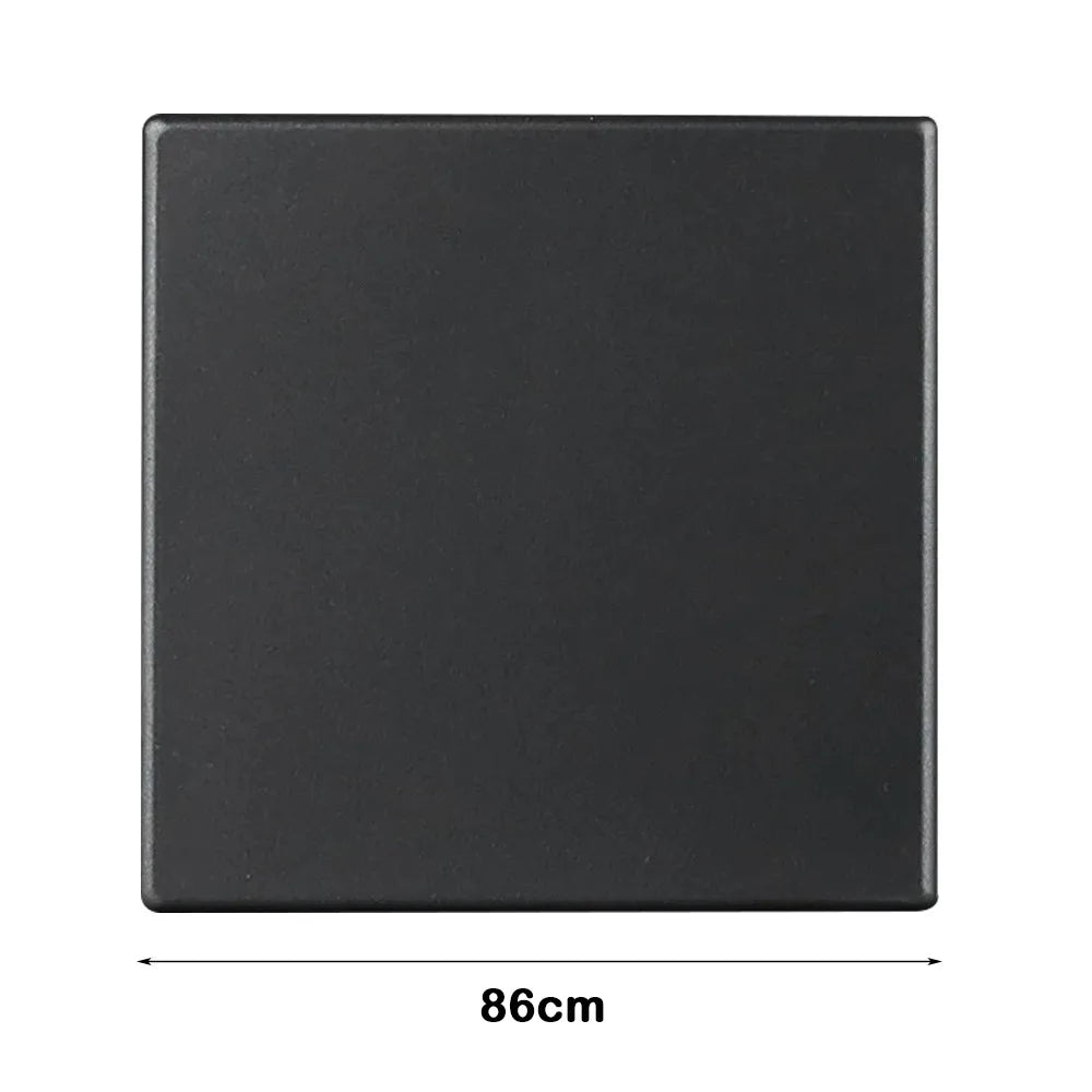 86 Type Self-Adhesive Blank Switch Socket Cover Plate Panel Wall Cover Plate Axl black-86X86