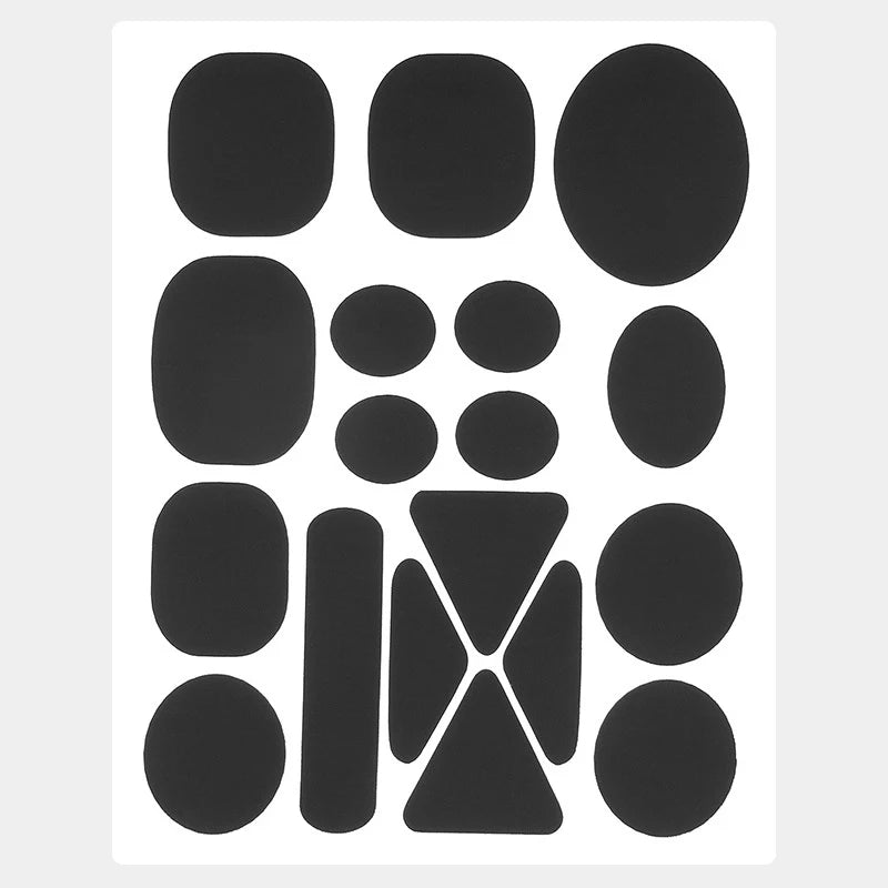 Self-Adhesive Nylon Repair Patches – Assorted Colors & Shapes Fabric Repair Patches Axl black1