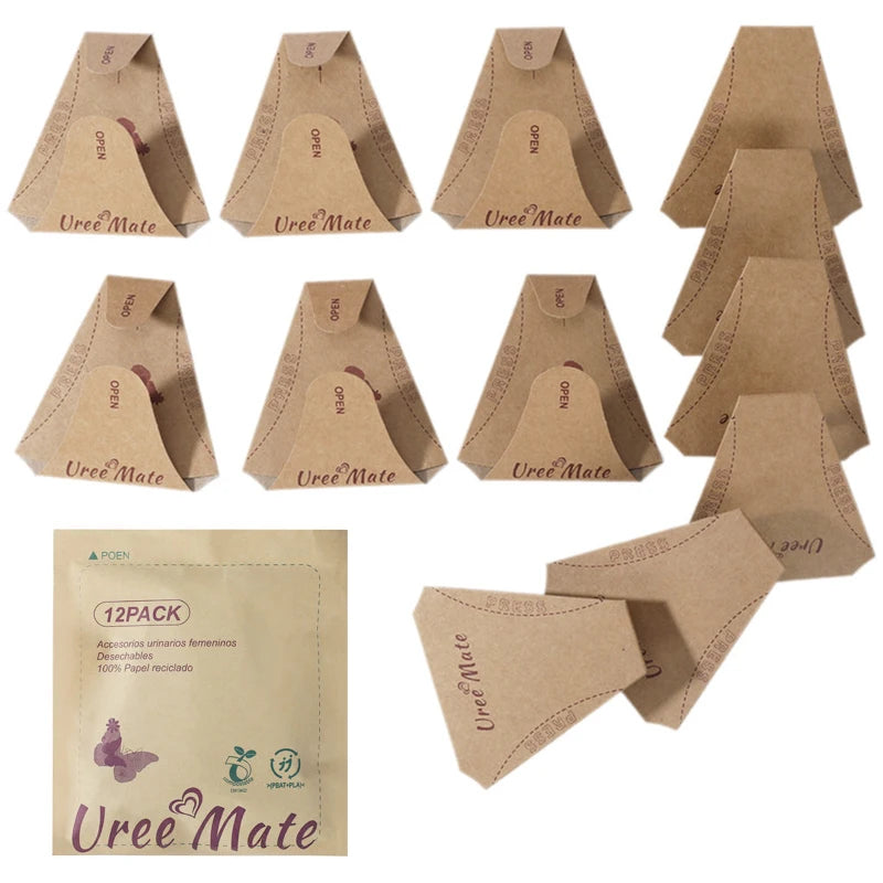 12-Pack Disposable Female Urination Funnel – Portable Waterproof Female Urination Device Axl
