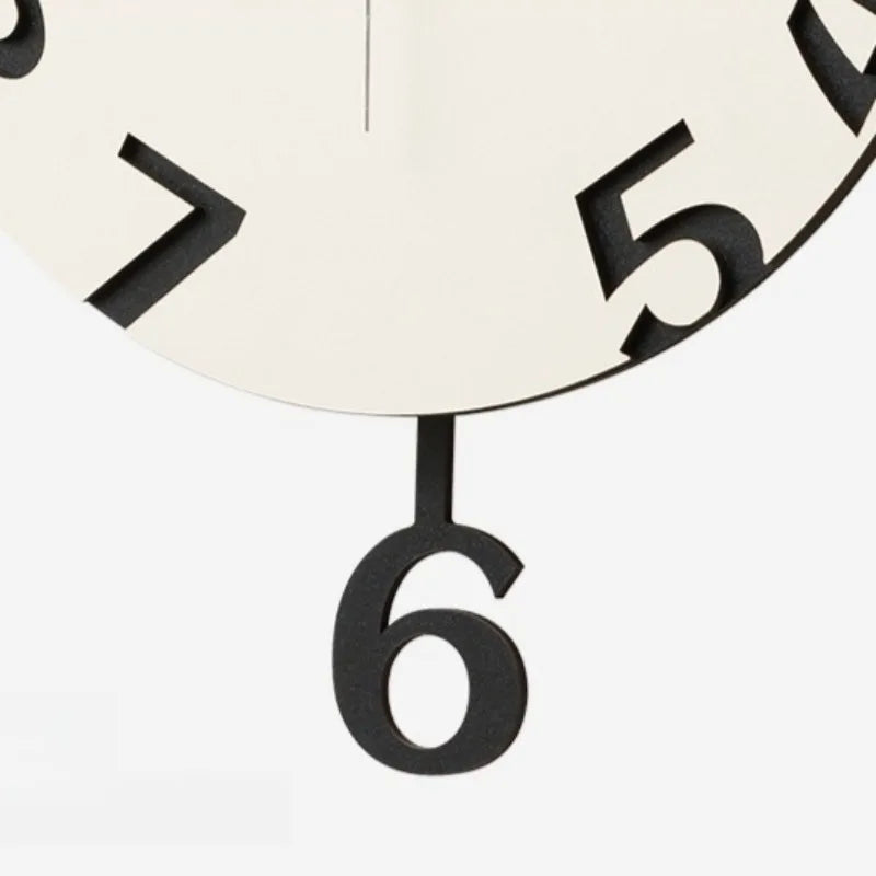 Modern Silent Pendulum Wall Clock – Minimalist Wood Decor Decorative Wall Clock Axl
