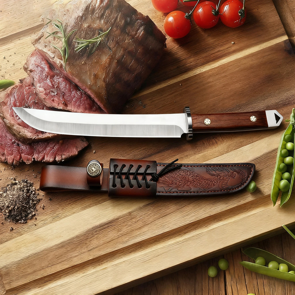 Japanese-Style Chef's Knife – High-Hardness Blade & Wood Handle Chef's Kitchen Knife Axl