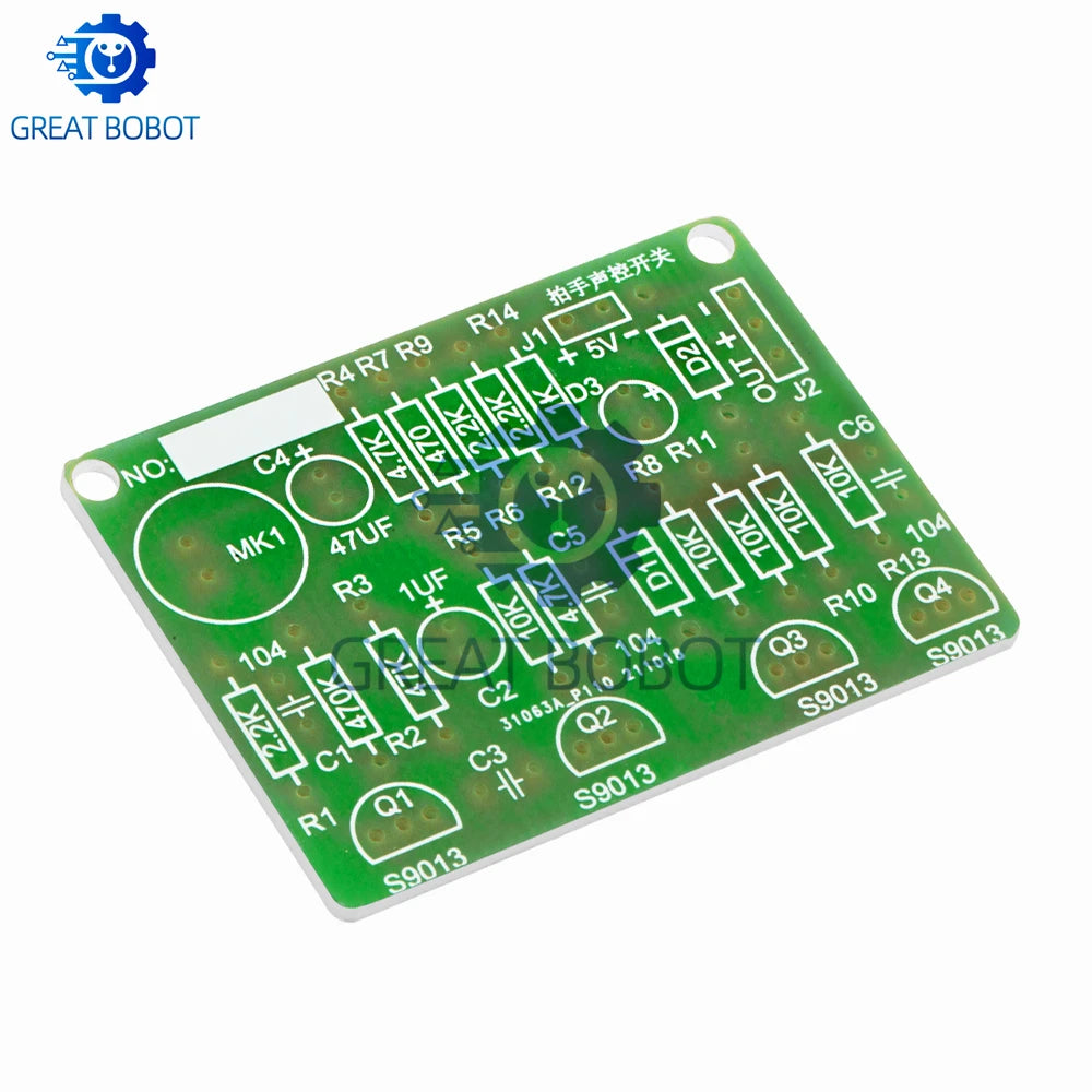 Clap Control Switch DIY Kit – PCB Sound Sensor Module 3–5V DIY Electronics Kit Axl
