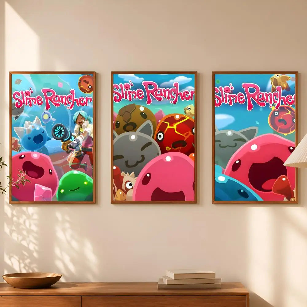 Slime Rancher Game Poster – Self-Stick HD Waterproof Wall Art Wall Art Poster Axl