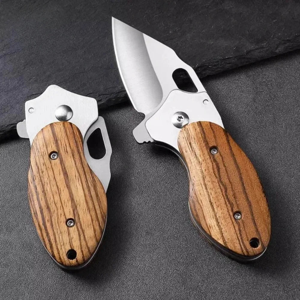 Mini Folding Pocket Knife – Stainless Steel Camping Keychain Blade Folding Pocket Knife Axl