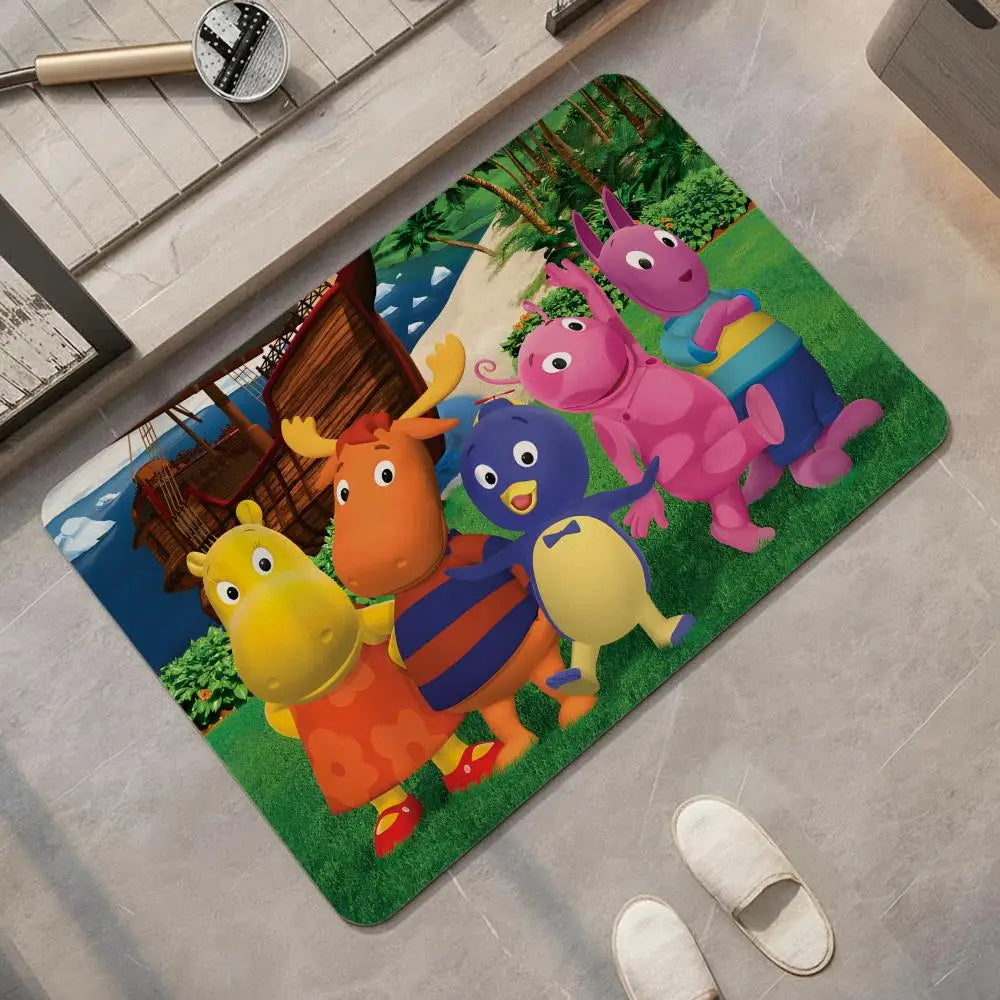 Backyardigans Diatomite Bath Mat – Quick Dry & Non-Slip Diatomite Bath Mat Axl