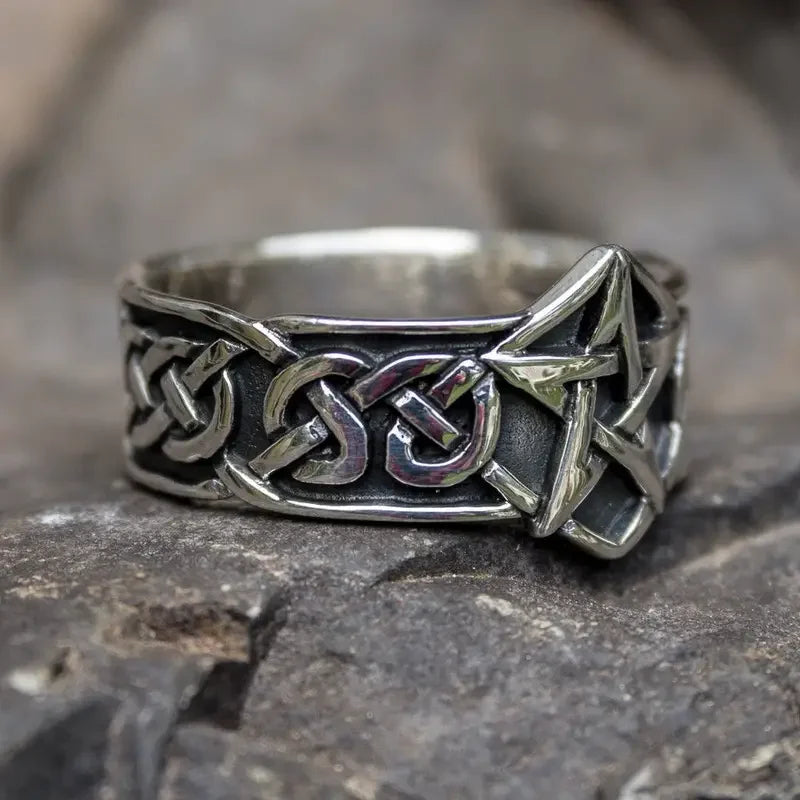 Huitan Retro Punk Star Ring – Vintage Rock Fashion Jewelry Fashion Ring Axl