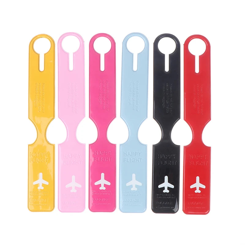 Cute PVC Luggage Tag – ID Name & Address Label Strap Luggage Tag Axl