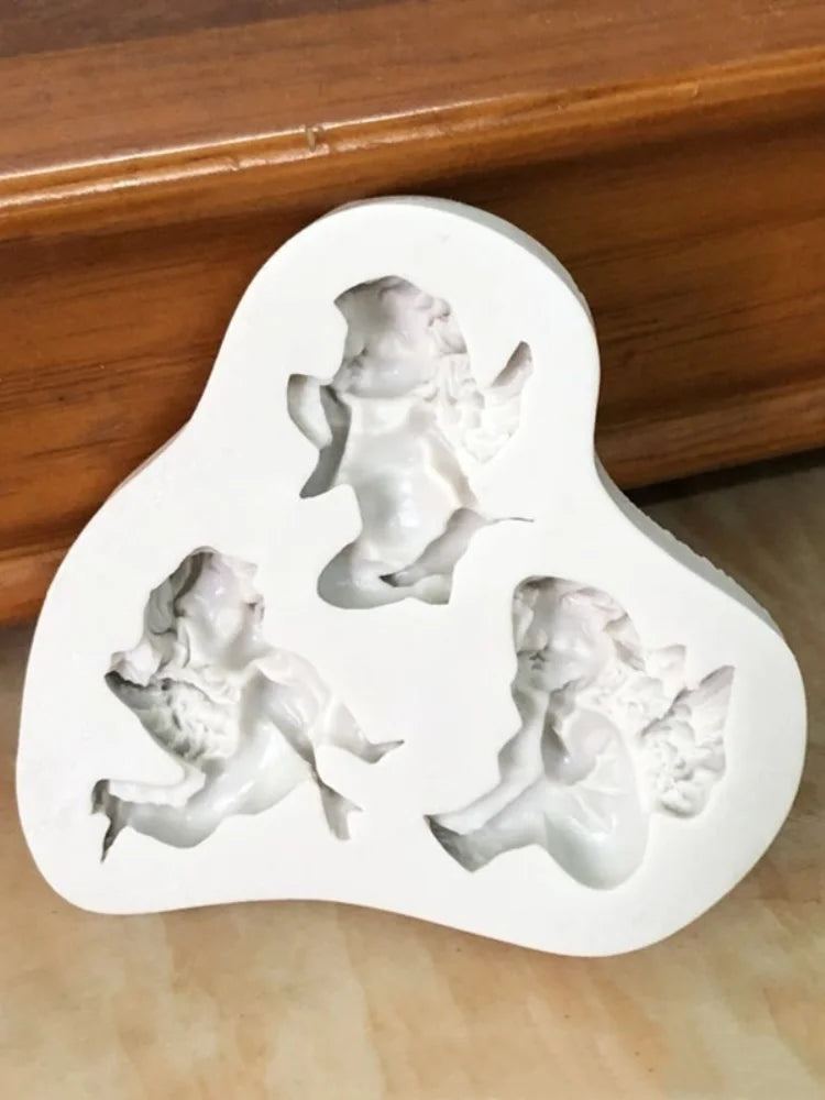 3D Angel Baby Silicone Mold – Fondant, Candy & Cake Decor Silicone Cake Mold Axl