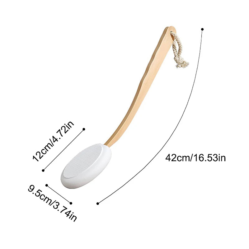 Long Handle Lotion Applicator & Body Brush – Back & Sunscreen Lotion Applicator Brush Axl onesize