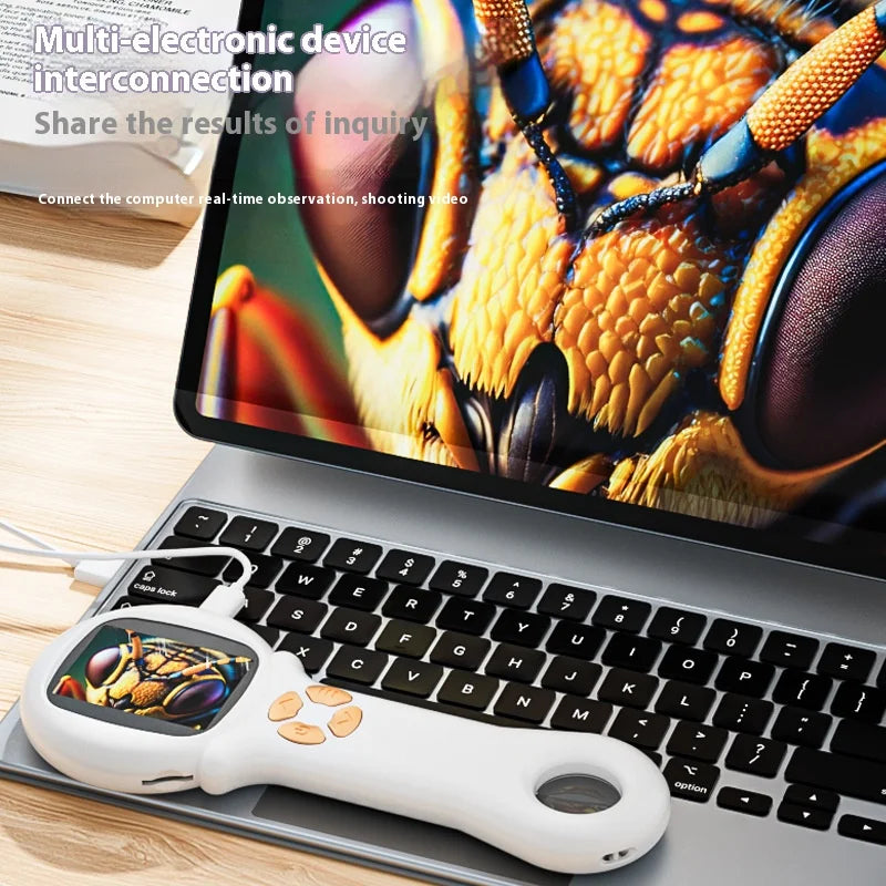 Handheld Kids Microscope – HD Electronic Magnifying Glass 500X Kids Science Microscope Axl