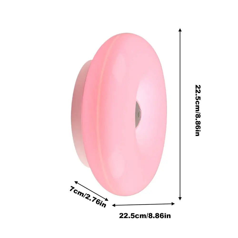 Ring-Shape Wall Lamp | 3-Level Brightness, Remote & Touch Wall Lamp Axl Pink