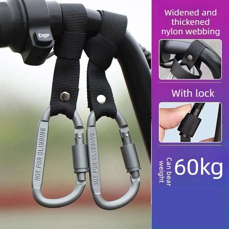 Aluminum Alloy Handlebar Hook – No-Drill Bike & Scooter Clip Handlebar Hook Clip Axl