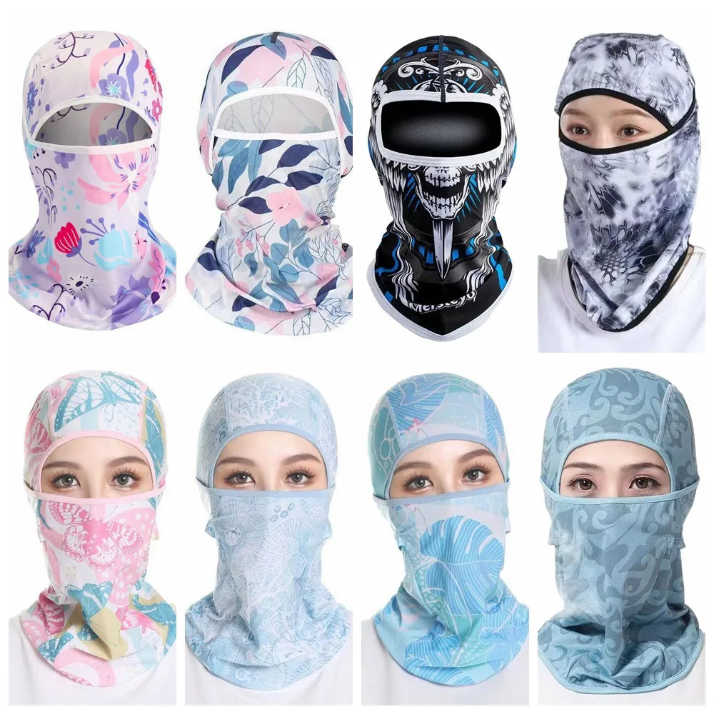 Motorcycle UV Protection Full Face Mask – Breathable Riding Cover Riding Face Mask Axl