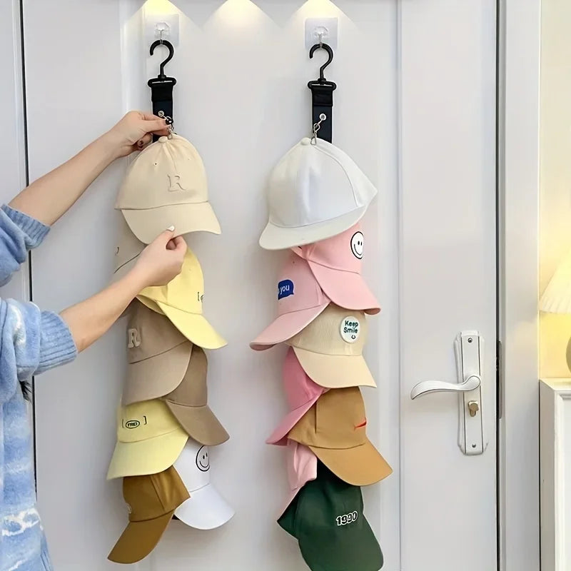 Stainless Steel Hat Rack – Wall-Mounted Hat & Cap Organizer Wall Hat Rack Axl