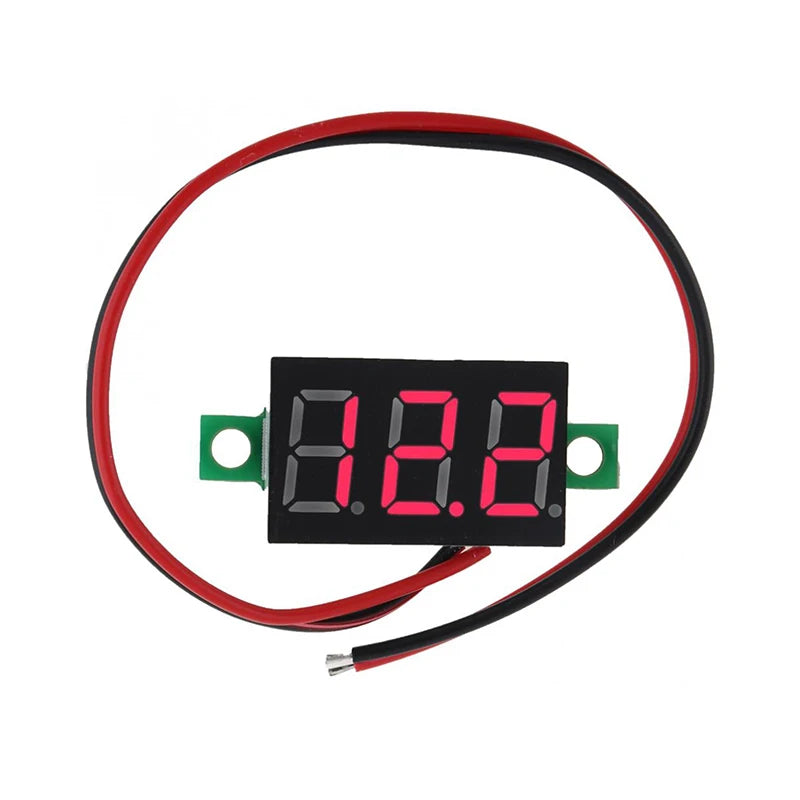 Mini LED Digital Voltmeter DC 4.5V–30V Panel Voltage Meter Digital Voltmeter Axl Red