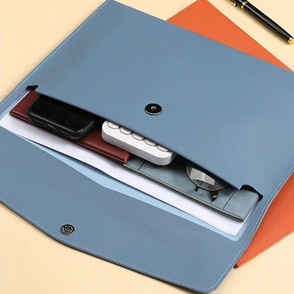 PU Leather File Folder A4/A5 – Document Organizer Bag Leather File Folder Axl