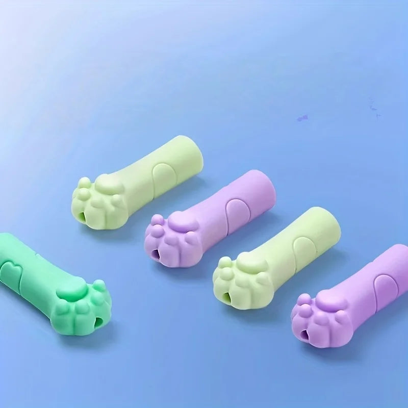 Cat Paw Eraser Set with Writing Stand – 30/50 Pcs Pencil Caps Novelty Eraser Set Axl