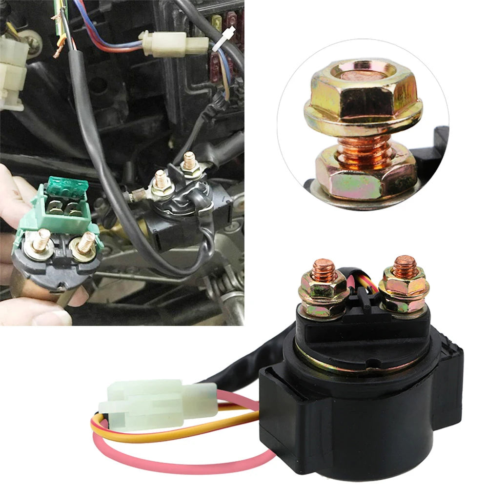 12V Starter Relay Solenoid – GY6 125cc Scooter ATV & Kart Starter Relay Solenoid Axl