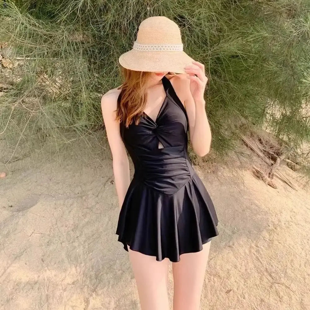 High Waist Women's Swim Skirt – UV Beach Swimsuit Dress Swim Skirt Dress Axl