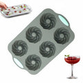 6-Cavity Silicone Donut Muffin Baking Mold – Non-Stick Pan Silicone Baking Mold Axl C