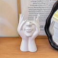 Human Body Art Makeup Brush & Pen Holder – Vinyl Desk Organizer Desk Organizer Axl WHITE