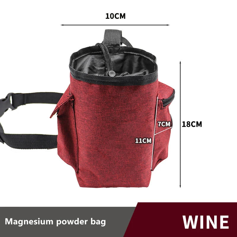 Rock Climbing Chalk Bag – Anti-Slip Waist Belt Pouch Climbing Chalk Bag Axl